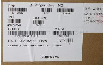 Lenovo 5CB1C14962 Tastatur inkl. TopcaseASM_JPNL82JQSGw/RGBWRF