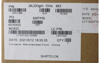 Lenovo 5CB1C14964 Tastatur inkl. TopcaseASM_LASPAL82JQSGw/RGBWRF