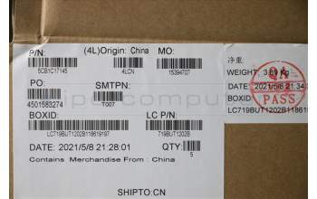 Lenovo 5CB1C17145 Tastatur inkl. Topcase spanisch L81X8 NFPABDIS