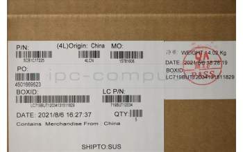 Lenovo 5CB1C17225 Tastatur inkl. Topcase schweiz L81X8 NFPBKDIS