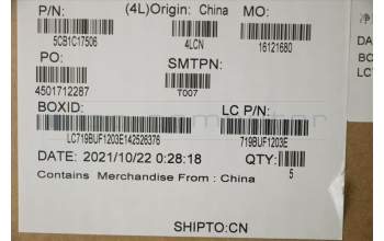 Lenovo 5CB1C17506 Tastatur inkl. Topcase ASM_ARA L82KD BK TEX