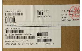 Lenovo 5CB1C19220 Tastatur inkl. Topcase ASM_ARA L82JY_PHA_BU