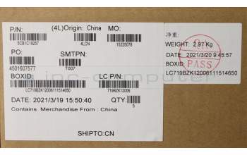 Lenovo 5CB1C19257 Tastatur inkl. Topcase ASM_ENG L82NC SGY