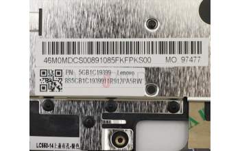 Lenovo 5CB1C19399 Tastatur inkl. Topcase ASM_AR-E W 82HU FB PG