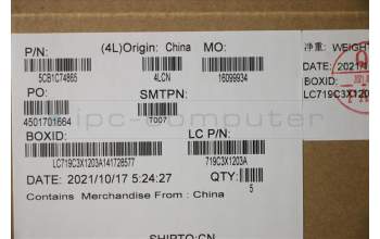 Lenovo 5CB1C74865 Tastatur inkl. Topcase ASM_BEL L82JU SGW/FILM