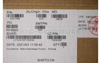 Lenovo 5CB1C74882 Tastatur inkl. Topcase ASM_ITA L82JU SGW/FILM