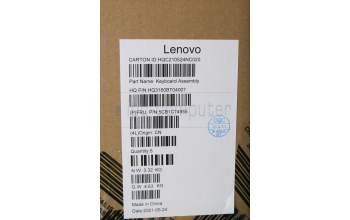 Lenovo 5CB1C74955 Tastatur inkl. Topcase ASM_RUS H82L5CLOUMA