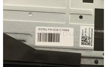 Lenovo 5CB1C74958 Tastatur inkl. Topcase schweiz H82L5CLOUMA
