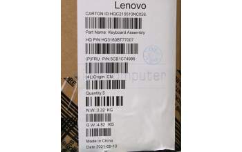 Lenovo 5CB1C74986 Tastatur inkl. Topcase ASM_POR H82L5 STO DIS