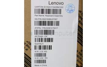 Lenovo 5CB1C75017 C-Cover with keyboard,Nordic