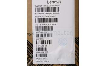 Lenovo 5CB1C75018 Tastatur inkl. Topcase ASM_POR H82L5STOUMA