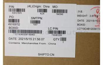 Lenovo 5CB1C75076 Tastatur inkl. Topcase ASM_RUS L82KV FP A/GUMA