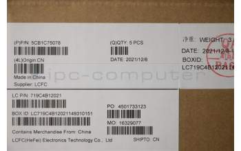Lenovo 5CB1C75078 Tastatur inkl. Topcase spanisch L82KV FP A/GUMA