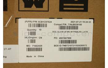 Lenovo 5CB1C87524 Tastatur inkl. TopcaseASM_LA SPA C21A4 MGBL