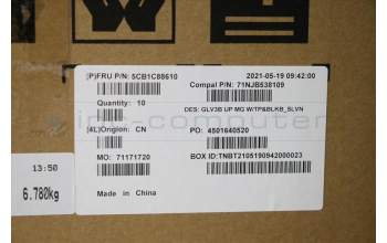 Lenovo 5CB1C88610 Tastatur inkl. TopcaseASM_SLV C21A4 MGBL