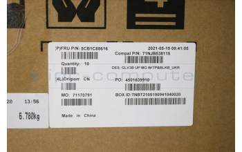 Lenovo 5CB1C88616 Tastatur inkl. TopcaseASM_UKR C21A4 MGBL