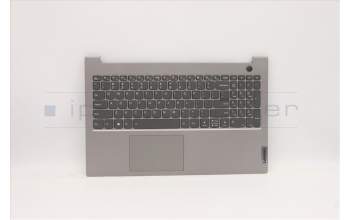 Lenovo 5CB1C88617 C-Cover with keyboard, USA English, Mineral Grey, Backlight, US