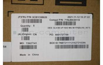 Lenovo 5CB1C88620 Tastatur inkl. TopcaseASM_EURO ENG C21A4HDMGBL