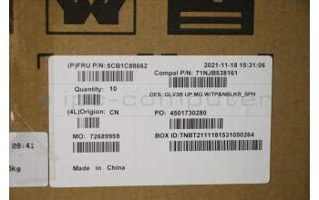 Lenovo 5CB1C88662 Tastatur inkl. TopcaseASM_SPA C21A4 MGNBL