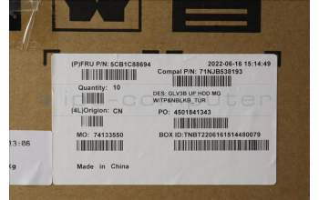 Lenovo 5CB1C88694 Tastatur inkl. TopcaseASM_TUR C21A4 HD MGNBL