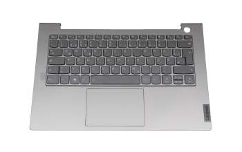 5CB1C89916 Original Lenovo Tastatur inkl. Topcase DE (deutsch) dunkelgrau/grau mit Backlight