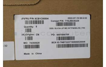 Lenovo 5CB1C90504 Tastatur inkl. Topcase ASM_FRA C 21A2 MGNBL