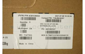 Lenovo 5CB1C90532 Tastatur inkl. Topcase ASM_LA SPA C21A2 HDMGNBL