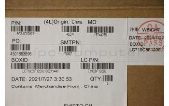 Lenovo 5CB1C92873 Tastatur inkl. Topcase deutsch L82NX IG DIS