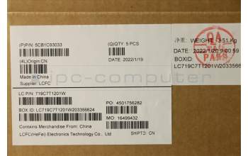 Lenovo 5CB1C93033 Tastatur inkl. TopcaseASM_EUROENGL82JWBU_RGBW/F
