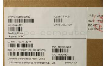Lenovo 5CB1C93039 Tastatur inkl. Topcase deutsch L82JW BU_RGBW/F