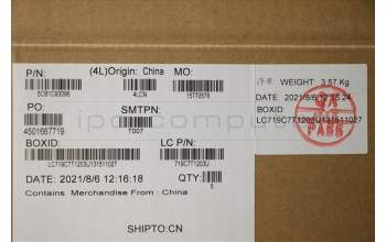 Lenovo 5CB1C93096 C-Cover with keyboard,English,Storm Grey