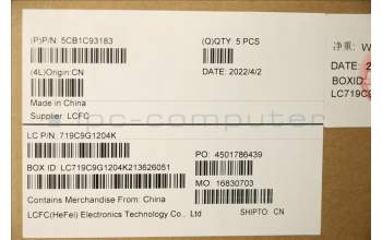 Lenovo 5CB1C93183 Tastatur inkl. Topcase spanisch L82JS SGw/WHWRF