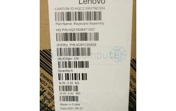 Lenovo 5CB1C93628 Tastatur inkl. Topcase ASM_FRA_H20WHSTOGY