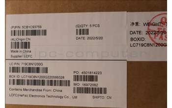 Lenovo 5CB1C93759 Tastatur inkl. Topcase spanisch L82K8 GY