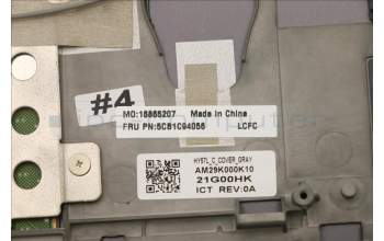 Lenovo 5CB1C94056 Tastatur inkl. Topcase ASM_BEL L82K8 GY RGB