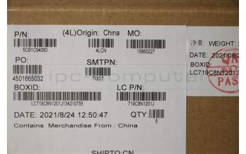 Lenovo 5CB1C94060 Tastatur inkl. Topcase ASM_ENG L82K8 GY RGB