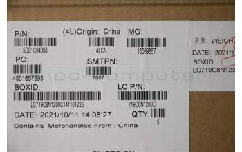 Lenovo 5CB1C94068 Tastatur inkl. Topcase ASM_HBW L82K8 GY RGB