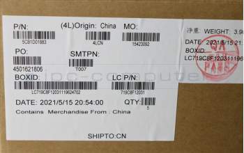 Lenovo 5CB1D01883 Tastatur inkl. Topcase ASM_RUS L82NX IG_FP_U