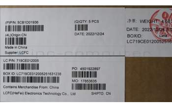 Lenovo 5CB1D01936 Tastatur inkl. Topcase ASM_UKR L82K0 PHABU