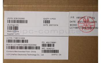 Lenovo 5CB1D02062 Tastatur inkl. Topcase ASM_ITA L81W1 FP PGLIPC