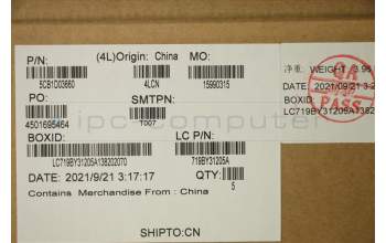 Lenovo 5CB1D03660 Tastatur inkl. Topcase ASM_ITA L81W1 NFPBKLIPC