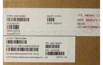 Lenovo 5CB1D03691 Tastatur inkl. Topcase ASM_ITA L81W1 NFPPGLIPC