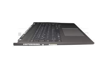 5CB1D04541 Original Lenovo Tastatur inkl. Topcase DE (deutsch) grau/grau mit Backlight