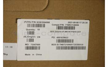 Lenovo 5CB1D04588 Tastatur inkl. Topcase deutsch C 82K1