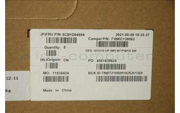 Lenovo 5CB1D04594 Tastatur inkl. Topcase schweiz C 82K1