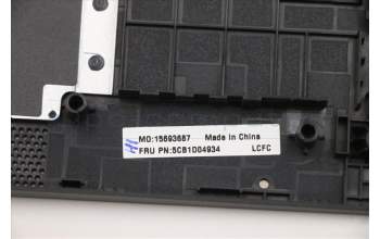 Lenovo 5CB1D04934 C-Cover with keyboard, German, Iron Grey, Backlight, Non-Fingerprint, UK
