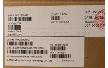 Lenovo 5CB1D05448 Tastatur inkl. Topcase ASM_UKR L82JD STw/BUWRF