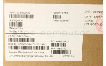 Lenovo 5CB1D09629 C-Cover with keyboard, Greek, Slate Grey, RGB Backlight, US