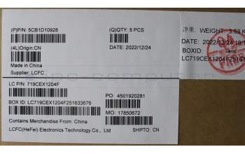 Lenovo 5CB1D10928 Tastatur inkl. Topcase ASM_UKR L82JK BU RGB