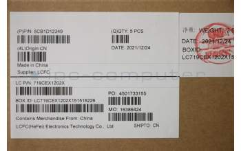 Lenovo 5CB1D12349 Tastatur inkl. Topcase spanisch L82JK BU WH